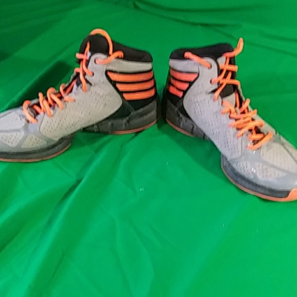 adidas Other - Adidas hi top sneakers orange gray sz 8.5 mens